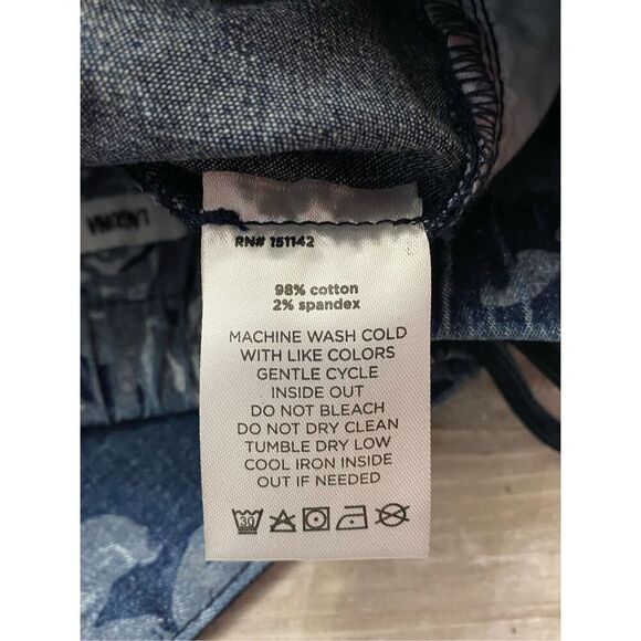 Juicy Couture Floral Laguna Jeans Drawstring Elastic Waist Stretchy Women’s Sz 2 - Picture 6 of 9